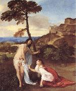 TIZIANO Vecellio Christ and Maria Magdalena France oil painting artist
